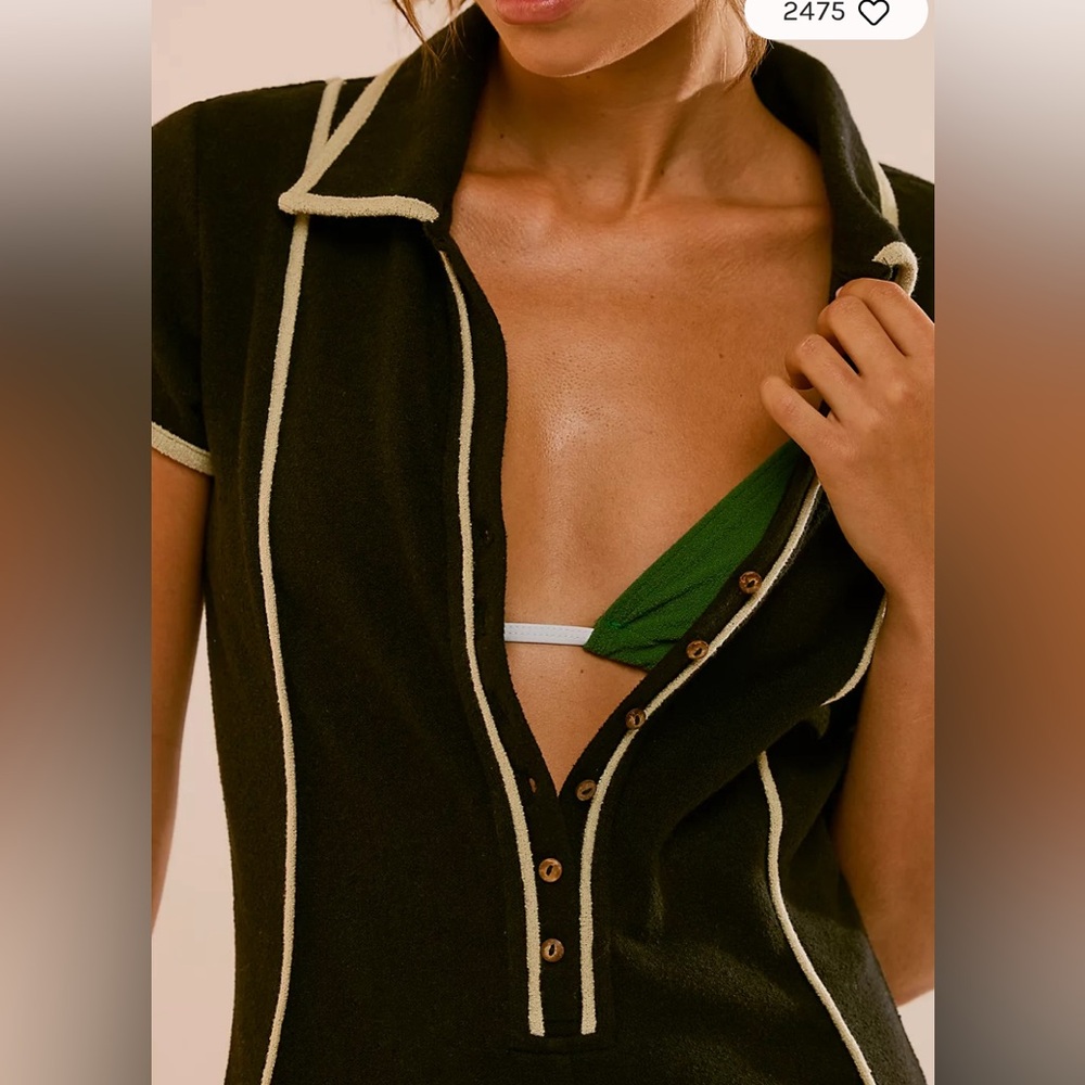Cabana Beach Terry Romper